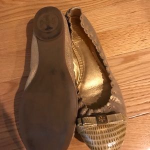 Authentic Tory Burch Gold flats.